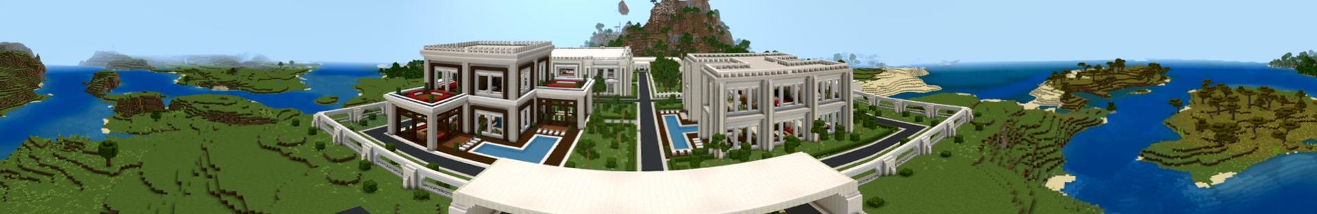 Panorama of the Minecraft Bedrock Marketplace product Millionaire Condominium created by Eco Studios.