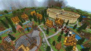 Screenshot of the Minecraft Bedrock Marketplace product Miners Valley created by Eco Studios.