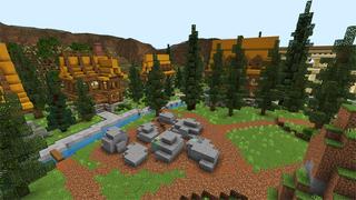 Screenshot of the Minecraft Bedrock Marketplace product Miners Valley created by Eco Studios.