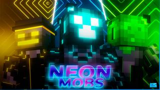Thumbnail of the Minecraft Bedrock Marketplace product Neon Mobs created by Eco Studios.