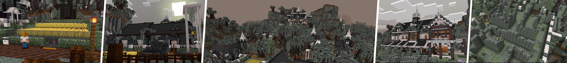 Panorama of the Minecraft Bedrock Marketplace product Pale Garden created by Eco Studios.