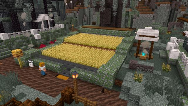 Screenshot of the Minecraft Bedrock Marketplace product Pale Garden created by Eco Studios.