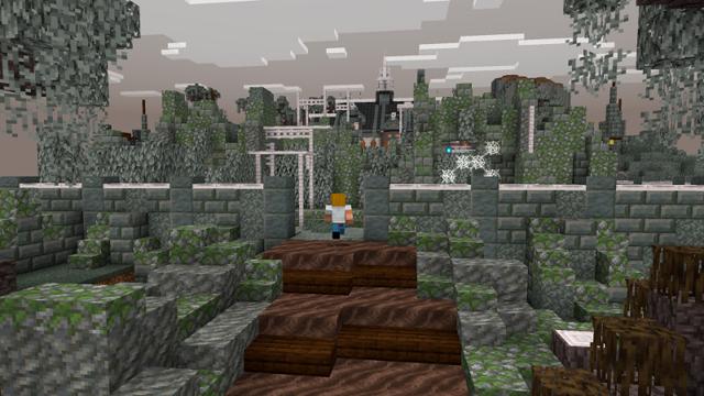Screenshot of the Minecraft Bedrock Marketplace product Pale Garden created by Eco Studios.