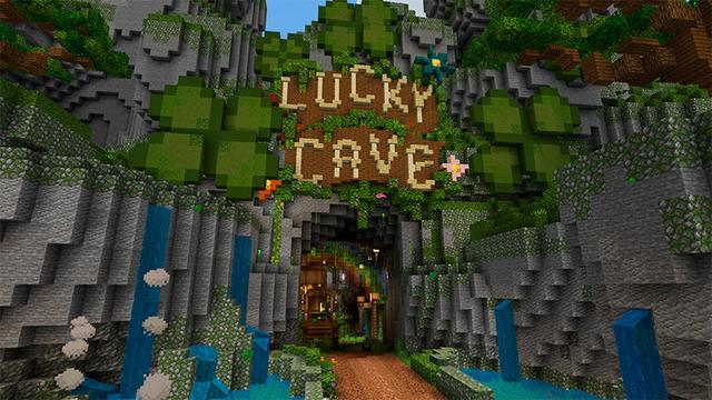 Screenshot of the Minecraft Bedrock Marketplace product Patrick's Lucky Block created by Eco Studios.