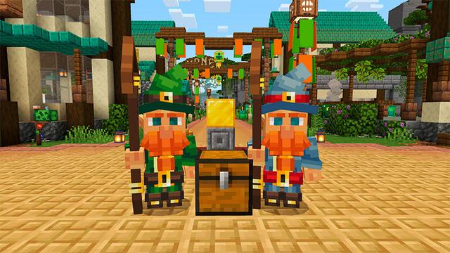 Screenshot of the Minecraft Bedrock Marketplace product Patrick's Lucky Block created by Eco Studios.