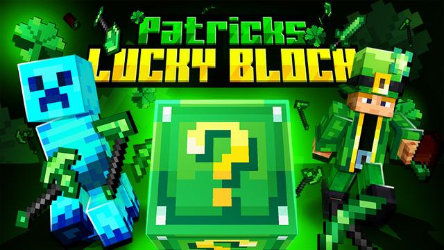 Thumbnail of the Minecraft Bedrock Marketplace product Patrick's Lucky Block created by Eco Studios.