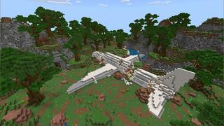 Screenshot of the Minecraft Bedrock Marketplace product Plane Crash Survival created by Eco Studios.