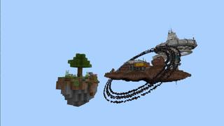 Screenshot of the Minecraft Bedrock Marketplace product Planet Sky Survival created by Eco Studios.