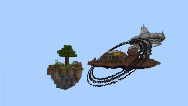 Screenshot of the Minecraft Bedrock Marketplace product Planet Sky Survival created by Eco Studios.
