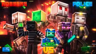 Thumbnail of the Minecraft Bedrock Marketplace product Police Vs Robbers: Mobs created by Eco Studios.
