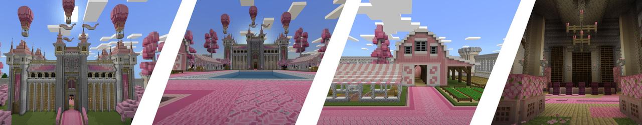 Panorama of the Minecraft Bedrock Marketplace product Princess Castle created by Eco Studios.