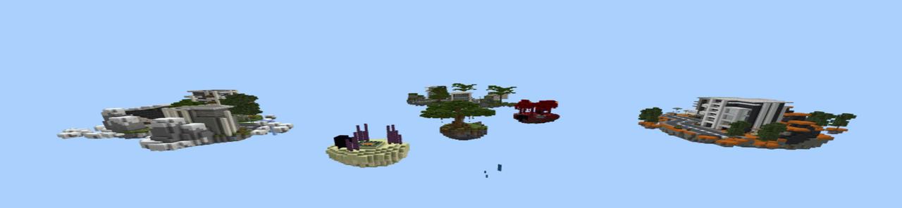 Panorama of the Minecraft Bedrock Marketplace product Sky City created by Eco Studios.