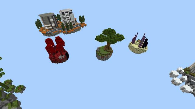Screenshot of the Minecraft Bedrock Marketplace product Sky City created by Eco Studios.