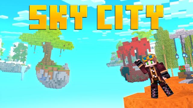 Thumbnail of the Minecraft Bedrock Marketplace product Sky City created by Eco Studios.