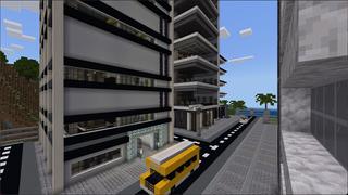 Screenshot of the Minecraft Bedrock Marketplace product Small Town created by Eco Studios.