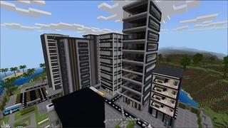 Screenshot of the Minecraft Bedrock Marketplace product Small Town created by Eco Studios.