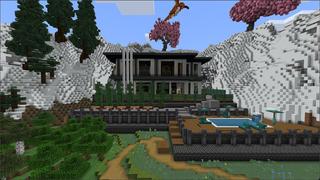 Screenshot of the Minecraft Bedrock Marketplace product Snow Mansion created by Eco Studios.
