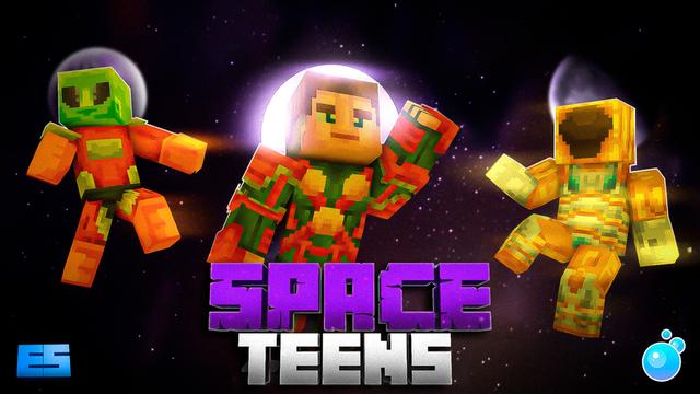 Thumbnail of the Minecraft Bedrock Marketplace product Space Teens created by Eco Studios.