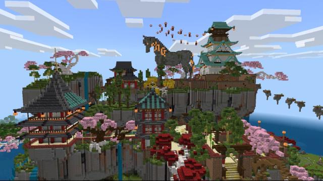 Screenshot of the Minecraft Bedrock Marketplace product Temple of Lunar New Year created by Eco Studios.
