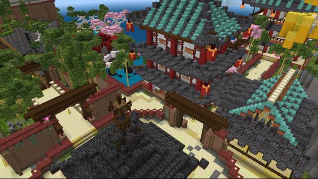 Screenshot of the Minecraft Bedrock Marketplace product Temple of Lunar New Year created by Eco Studios.