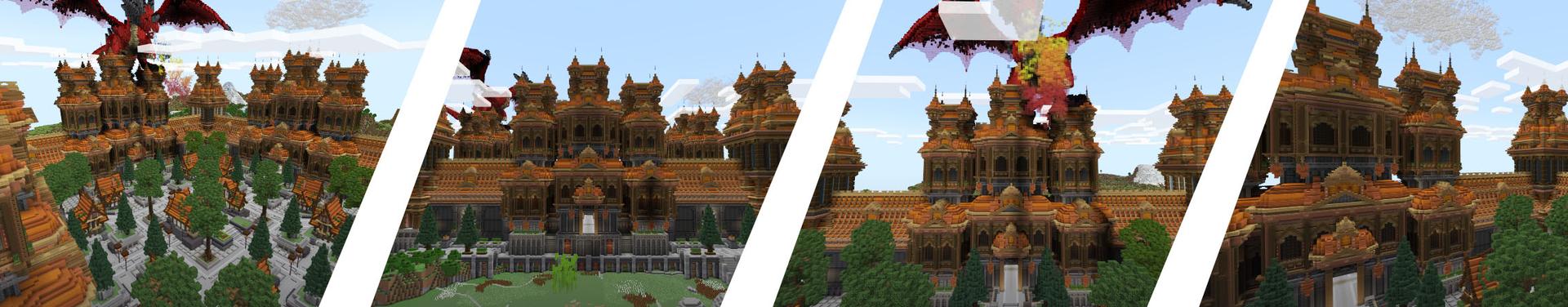 Panorama of the Minecraft Bedrock Marketplace product The Big Kingdom created by Eco Studios.