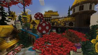 Screenshot of the Minecraft Bedrock Marketplace product The Fantastic Mushroom Island created by Eco Studios.