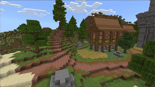Screenshot of the Minecraft Bedrock Marketplace product Treasure Island created by Eco Studios.