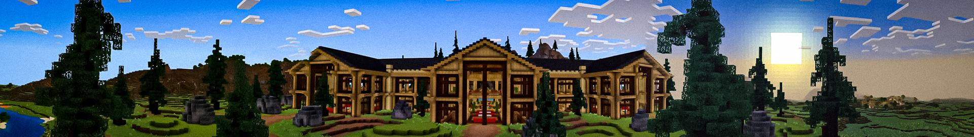 Panorama of the Minecraft Bedrock Marketplace product Vacation House created by Eco Studios.