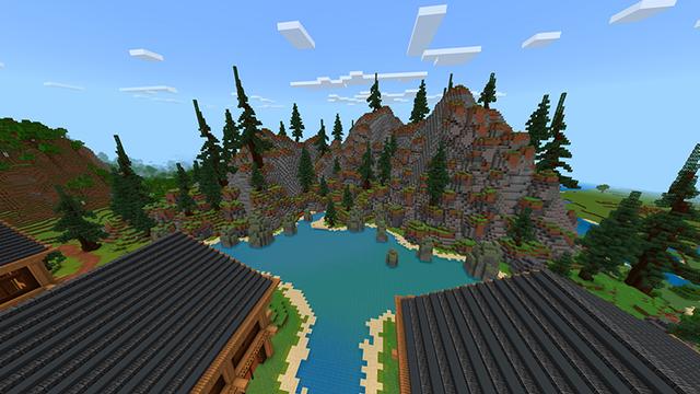 Screenshot of the Minecraft Bedrock Marketplace product Vacation House created by Eco Studios.