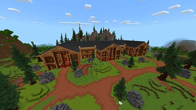 Screenshot of the Minecraft Bedrock Marketplace product Vacation House created by Eco Studios.