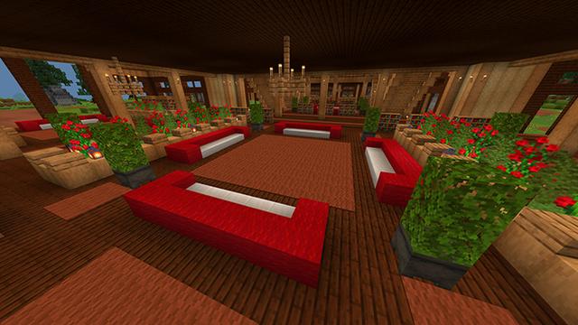 Screenshot of the Minecraft Bedrock Marketplace product Vacation House created by Eco Studios.