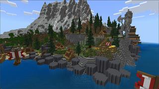 Screenshot of the Minecraft Bedrock Marketplace product Viking Village created by Eco Studios.