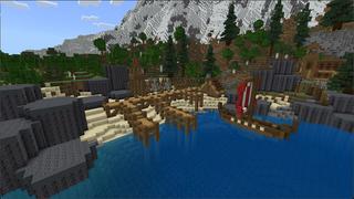 Screenshot of the Minecraft Bedrock Marketplace product Viking Village created by Eco Studios.