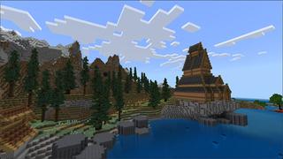 Screenshot of the Minecraft Bedrock Marketplace product Viking Village created by Eco Studios.