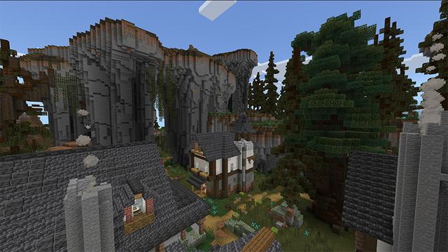 Screenshot of the Minecraft Bedrock Marketplace product Village of Whispers created by Eco Studios.