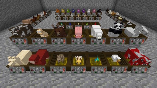 Screenshot of the Minecraft Bedrock Marketplace product Mob Farm in a Block Add-On created by EduElfie.