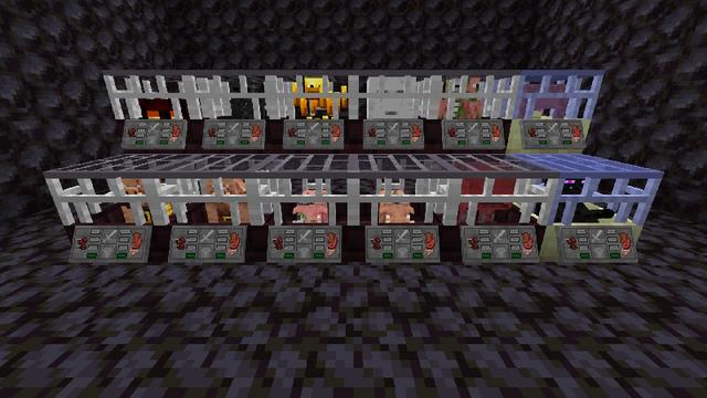 Screenshot of the Minecraft Bedrock Marketplace product Mob Farm in a Block Add-On created by EduElfie.