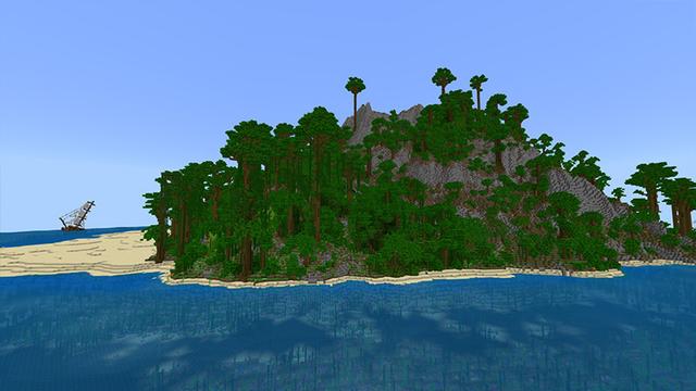 Screenshot of the Minecraft Bedrock Marketplace product 100 Days: Hardcore Island created by Eescal Studios.