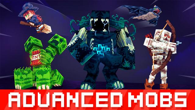 Thumbnail of the Minecraft Bedrock Marketplace product Advanced Mobs created by Eescal Studios.