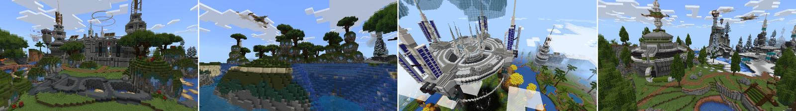 Panorama of the Minecraft Bedrock Marketplace product Area 77 created by Eescal Studios.