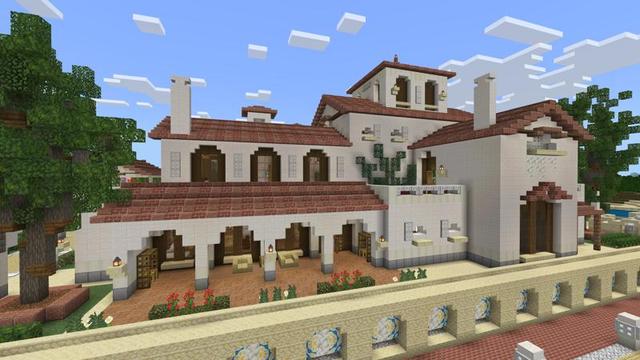 Screenshot of the Minecraft Bedrock Marketplace product Beachfront Villa created by Eescal Studios.