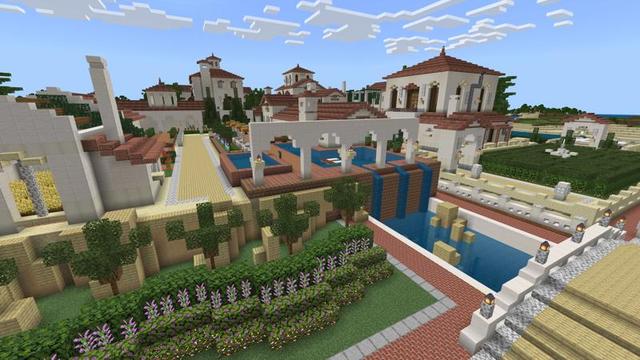 Screenshot of the Minecraft Bedrock Marketplace product Beachfront Villa created by Eescal Studios.