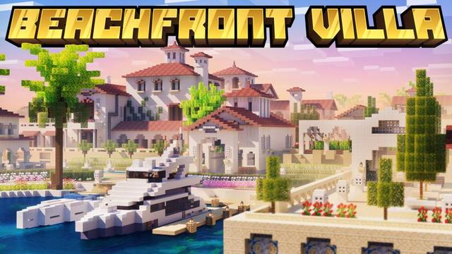 Thumbnail of the Minecraft Bedrock Marketplace product Beachfront Villa created by Eescal Studios.