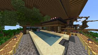 Screenshot of the Minecraft Bedrock Marketplace product Bonsai Treehouse created by Eescal Studios.