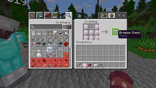 Screenshot of the Minecraft Bedrock Marketplace product Breeze Weapons created by Eescal Studios.