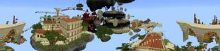 Panorama of the Minecraft Bedrock Marketplace product Broken Skyblock created by Eescal Studios.