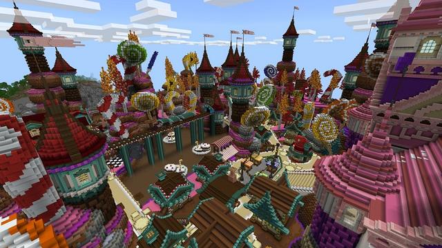 Screenshot of the Minecraft Bedrock Marketplace product Candy Kingdom created by Eescal Studios.