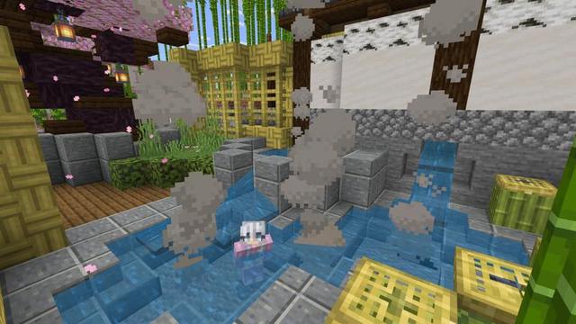 Screenshot of the Minecraft Bedrock Marketplace product Cherry Blossom Villa created by Eescal Studios.