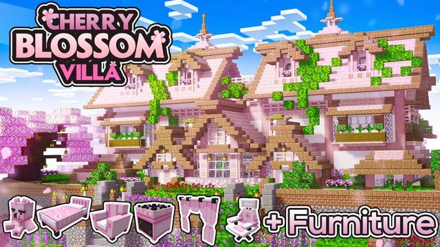 Thumbnail of the Minecraft Bedrock Marketplace product Cherry Blossom Villa created by Eescal Studios.