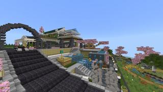 Screenshot of the Minecraft Bedrock Marketplace product Cherry Mansion created by Eescal Studios.